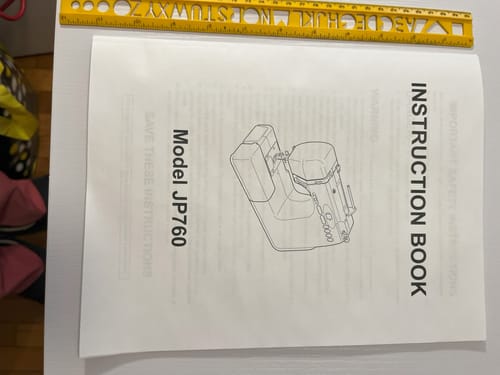 Customer photo review of Janome JP760 Jem Platinum Instruction Manual