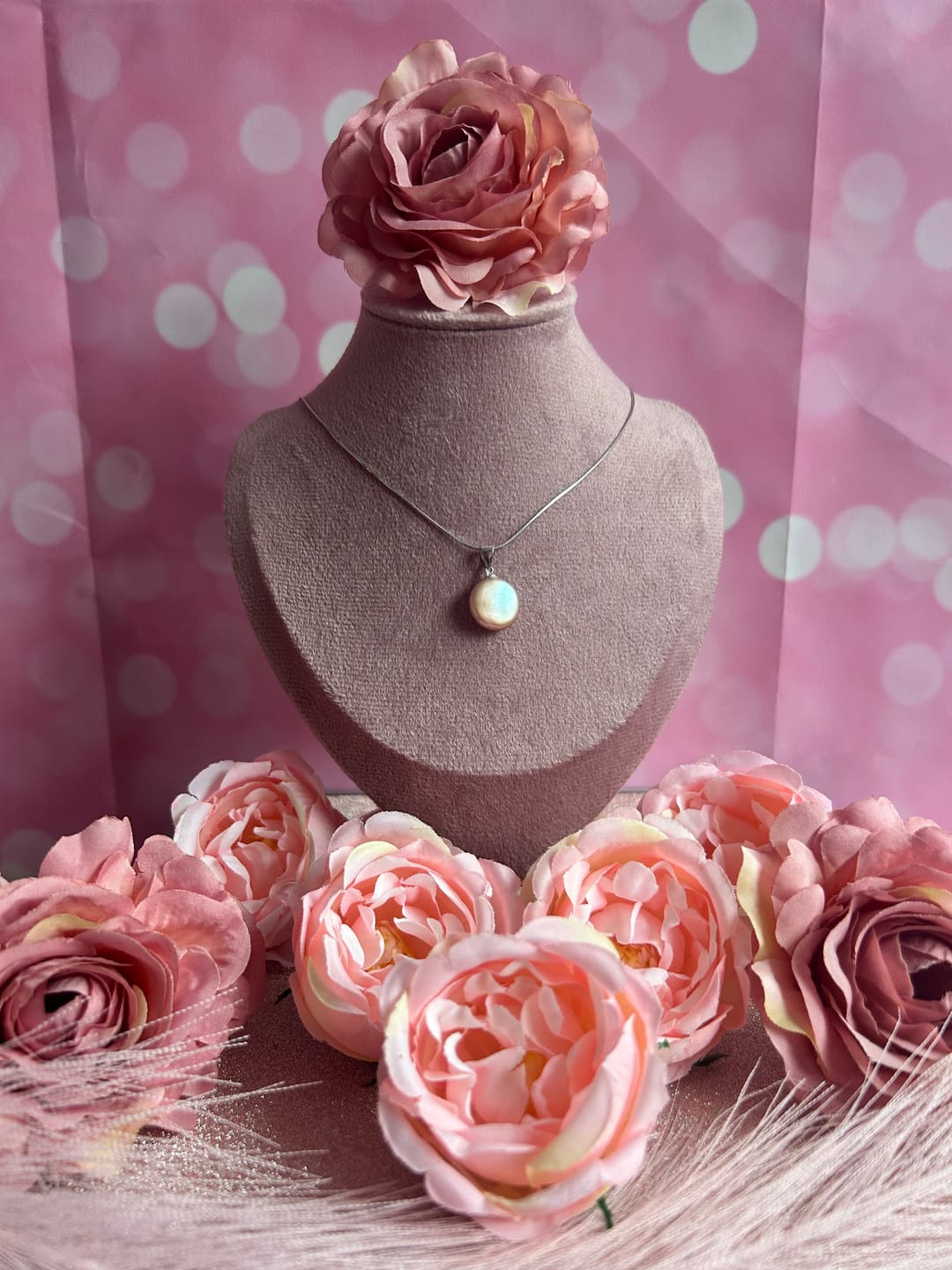 Customer photo review of Freshwater Oyster - Coin Shaped Natural Color Pearl