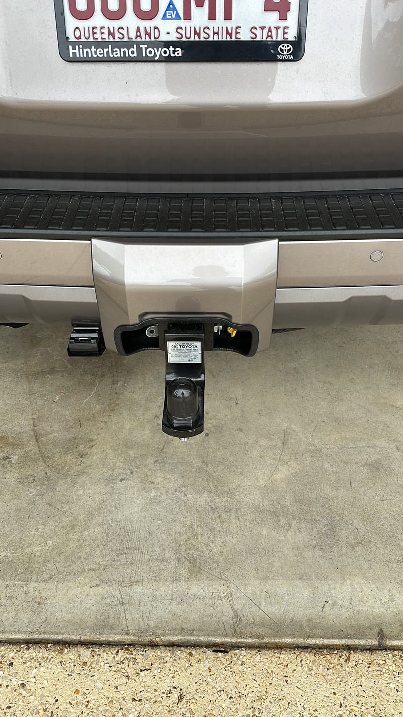 Customer photo review of Tow Bar Cover Cut Out Service for Prado LC250 Series