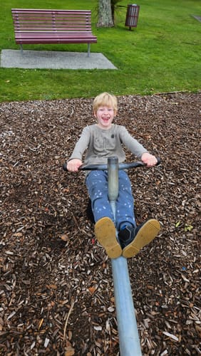 Customer photo review of Raw Edge Long Sleeve Tee || Wild West