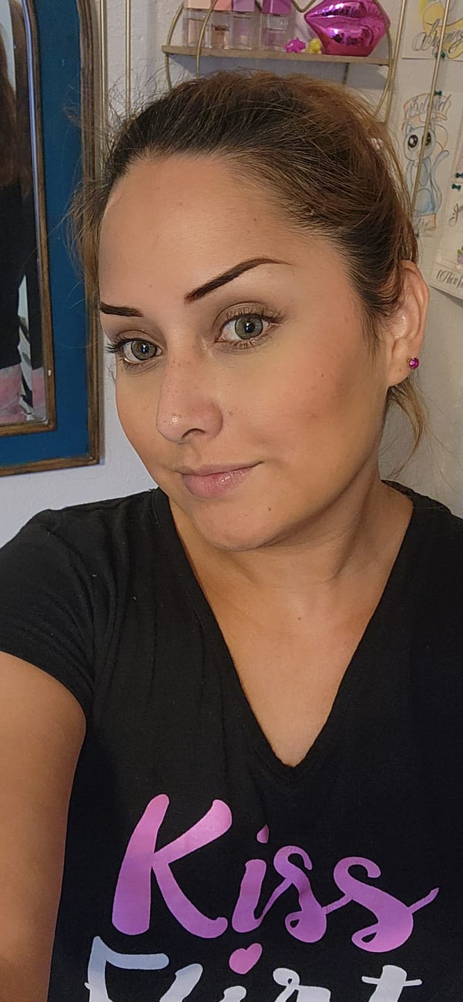 Customer photo review of Premium Candy Gray Prescription Colored Contact Lenses