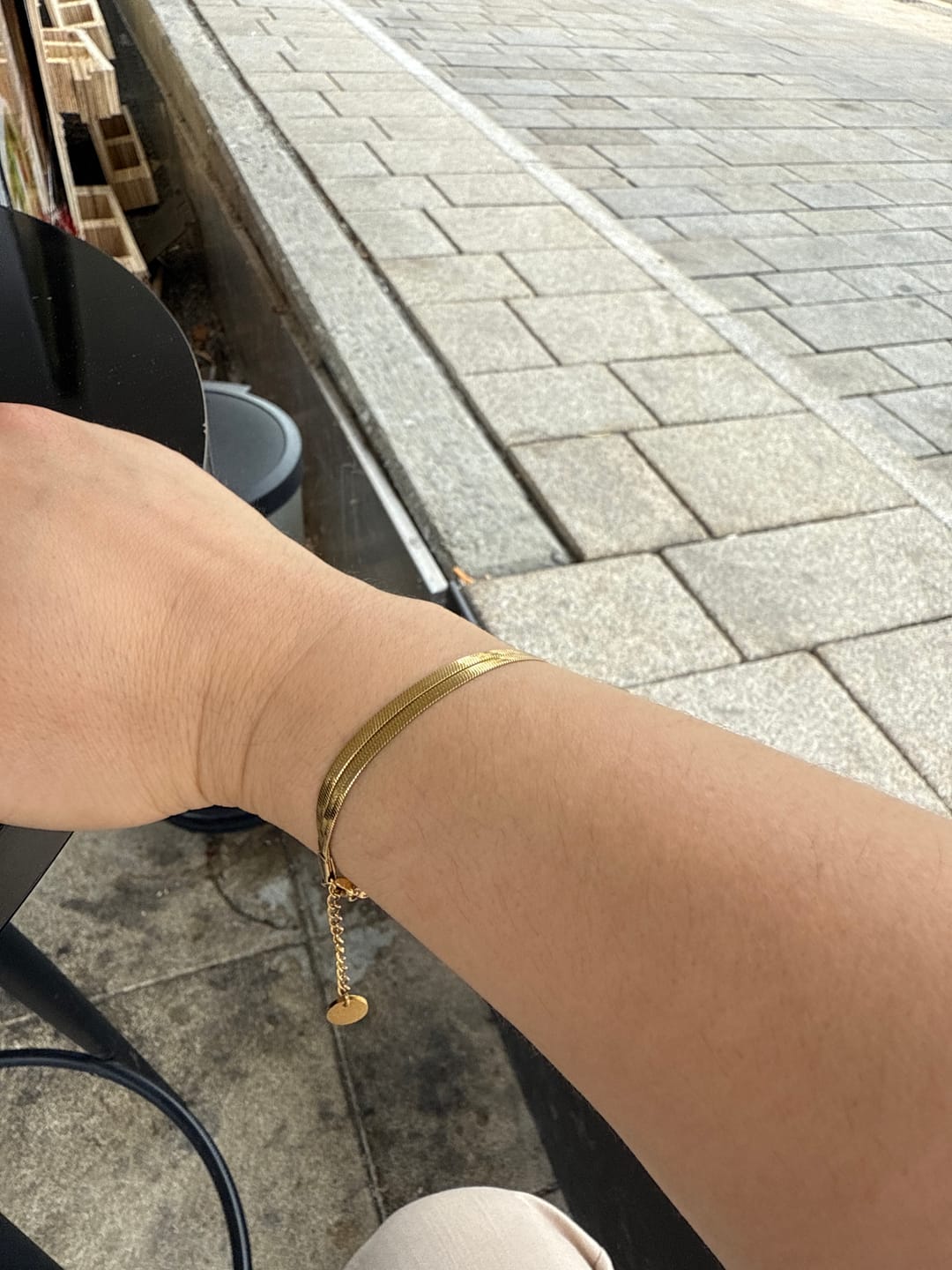 Customer photo review of Lily Double Bracelet