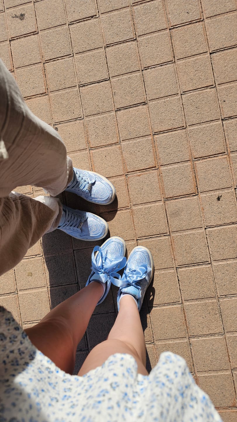 Customer photo review of Nihonga inspired Silk Sneakers