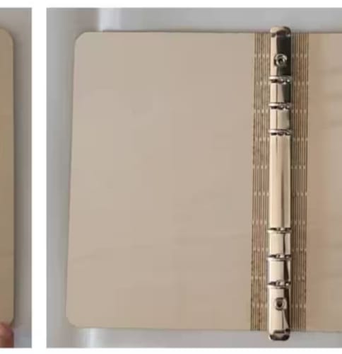 Customer photo review of Laser cut wooden book cover bundle svg file