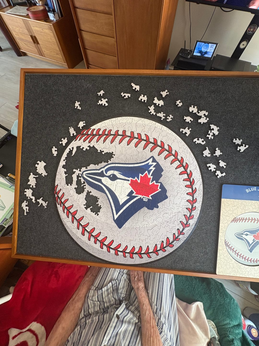 Customer photo review of Toronto Blue Jays™ - Wooden Puzzle