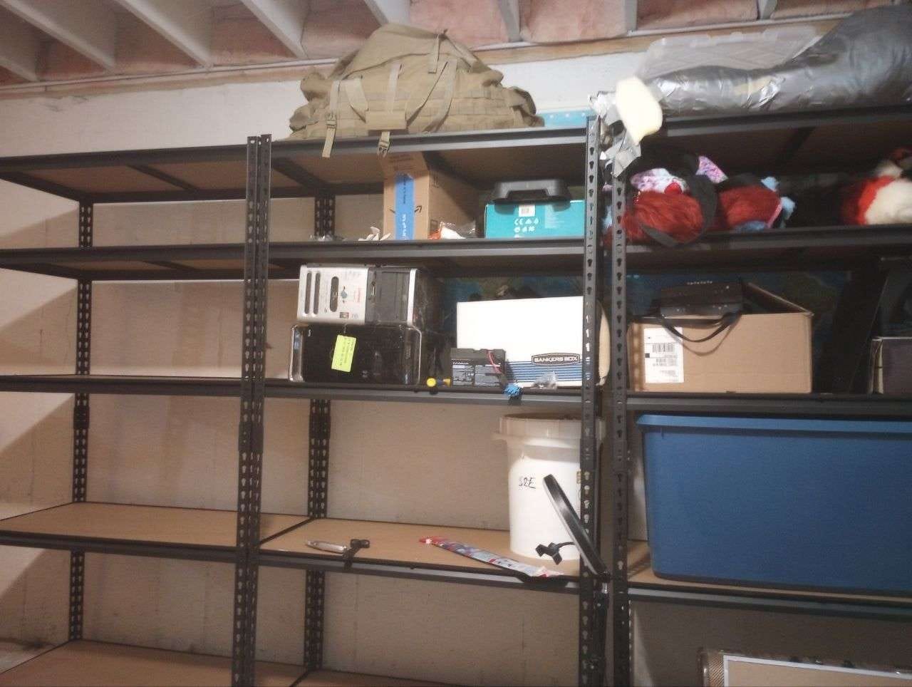 Customer photo review of Reibii 5-Tier 40" W Metal Shelving for Garage, 2500lbs Heavy Duty Storage Shelves, Adjustable Shelf for Closet, Warehouse, Commercial