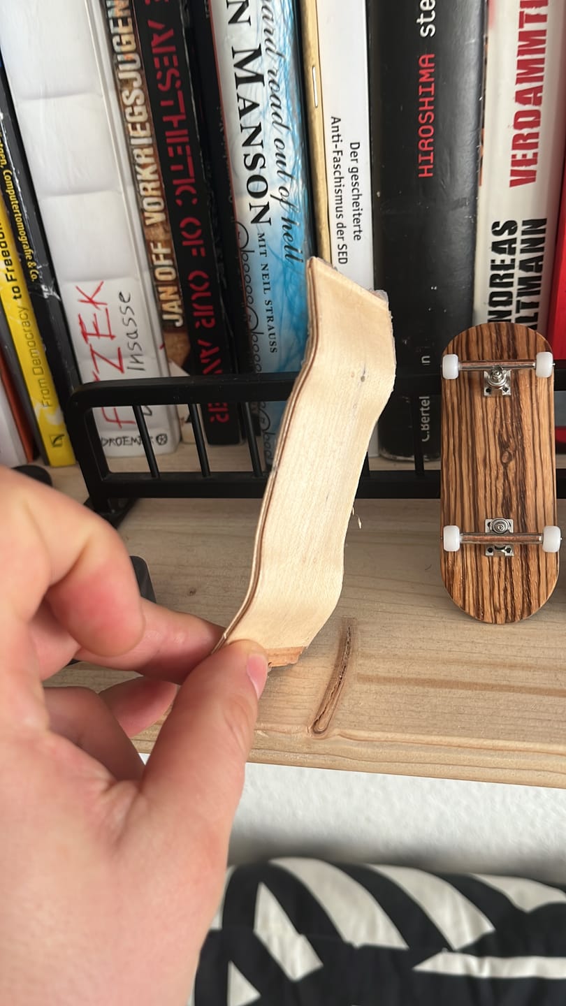Customer photo review of Standard Fingerboard Veneer - 3 Boards