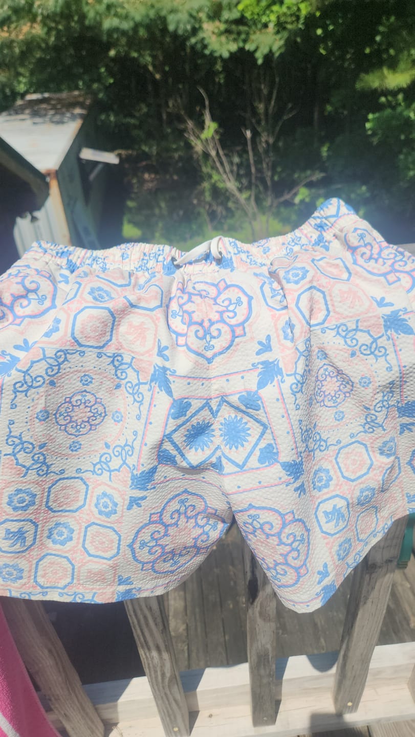 Customer photo review of 1003 - Mosaic Swim Shorts