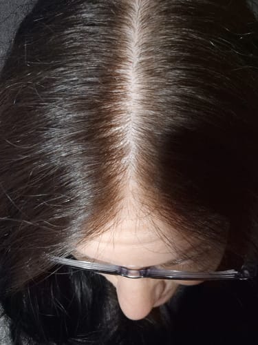 Customer photo review of Instant Dye Shampoo for Women