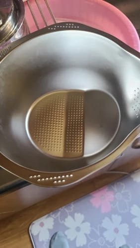 Customer photo review of Premium Stainless Steel Rice Strainer