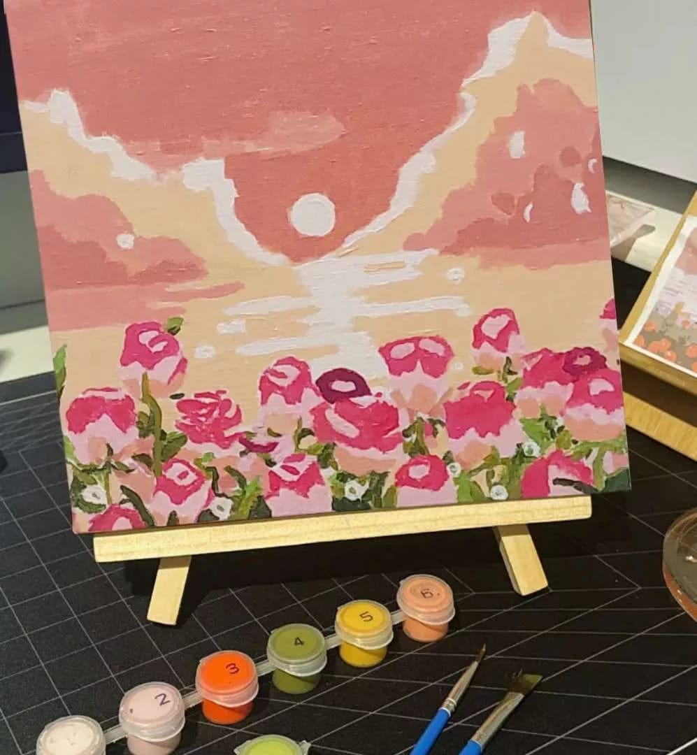 Customer photo review of [BUNDLE OF 3] Pause & Paint – Paint by Numbers Kit