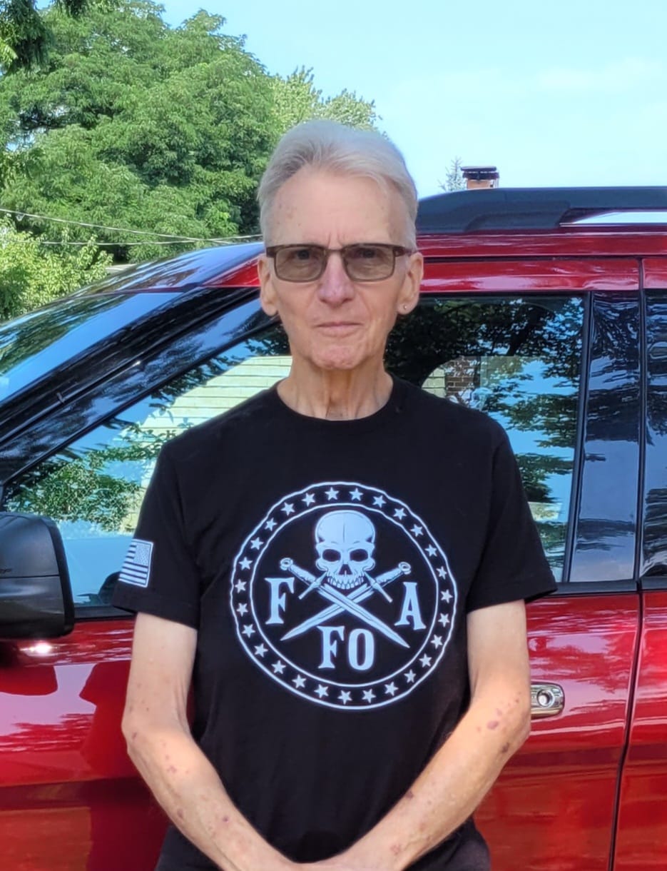 Customer photo review of FAFO Skull & Dagger T-Shirt