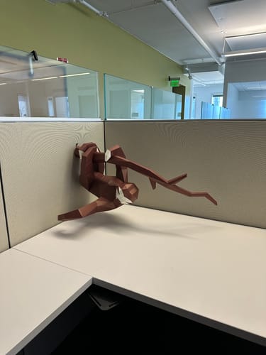Customer photo review of Hanging Sloth Model for Home Decor (DIY Papercraft)