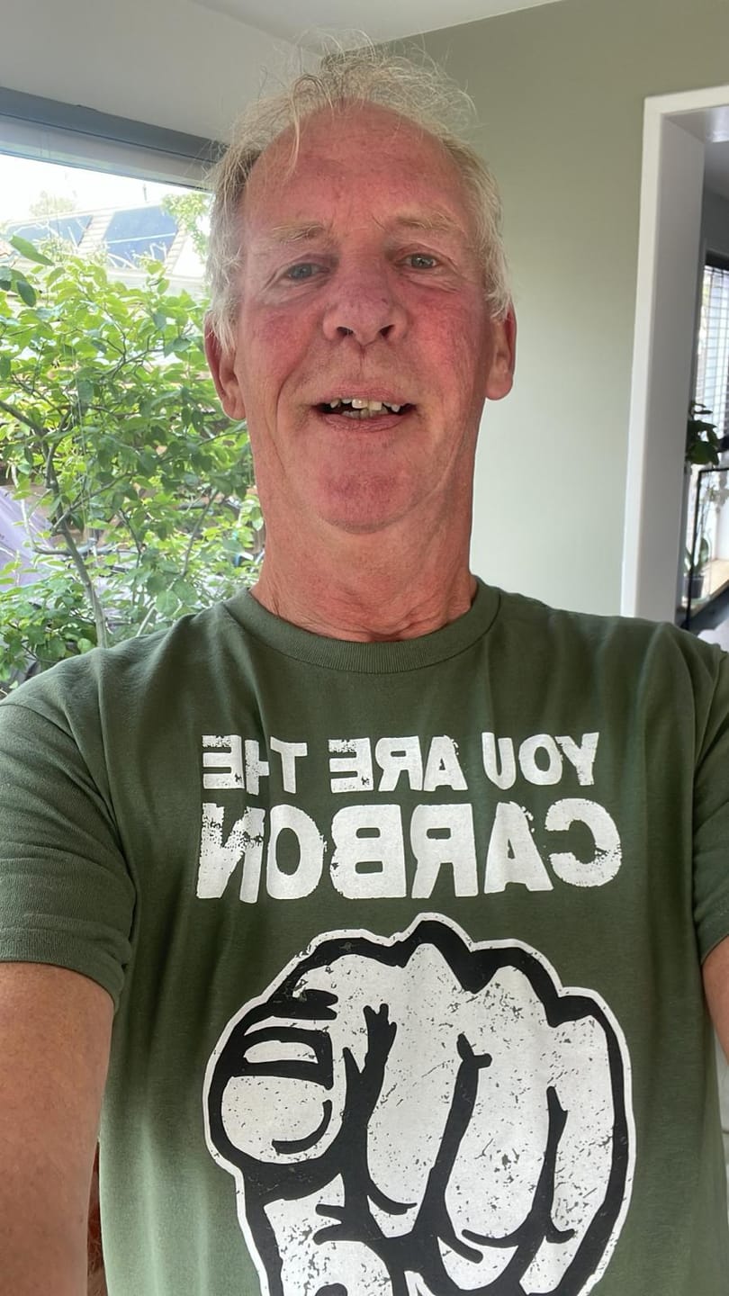 Customer photo review of "You Are The Carbon They Want To Reduce" T-Shirt