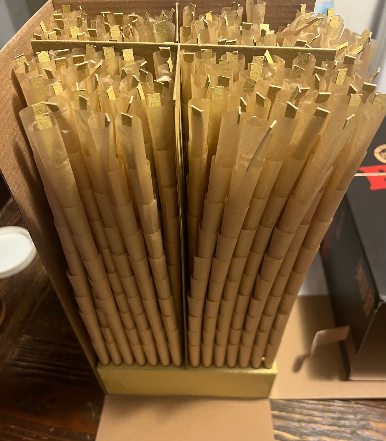 Customer photo review of RAW Black King: Box - 1400 Cones