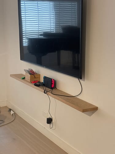 Customer photo review of Timber Floating Shelf