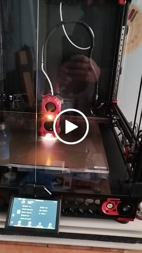 Customer video review of FYSETC Newest version Corexy 3D Printer VORON 2.4 R2 PRO With DSI5 Display CNC Hollow Gantry High Quality Printer