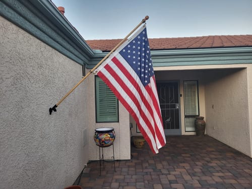 Customer photo review of 3' x 5' American Flag Set
