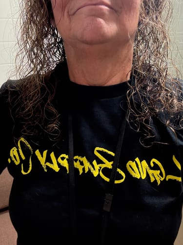 Customer photo review of Mindset Tee