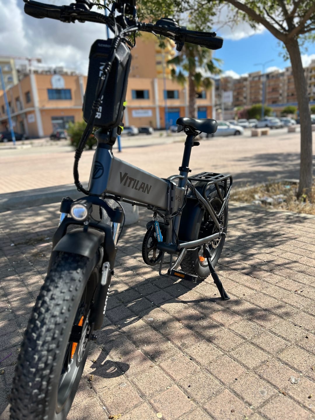 Customer photo review of V3 2.0 Folding Fat Tires Adult All Terrain Electric Bike