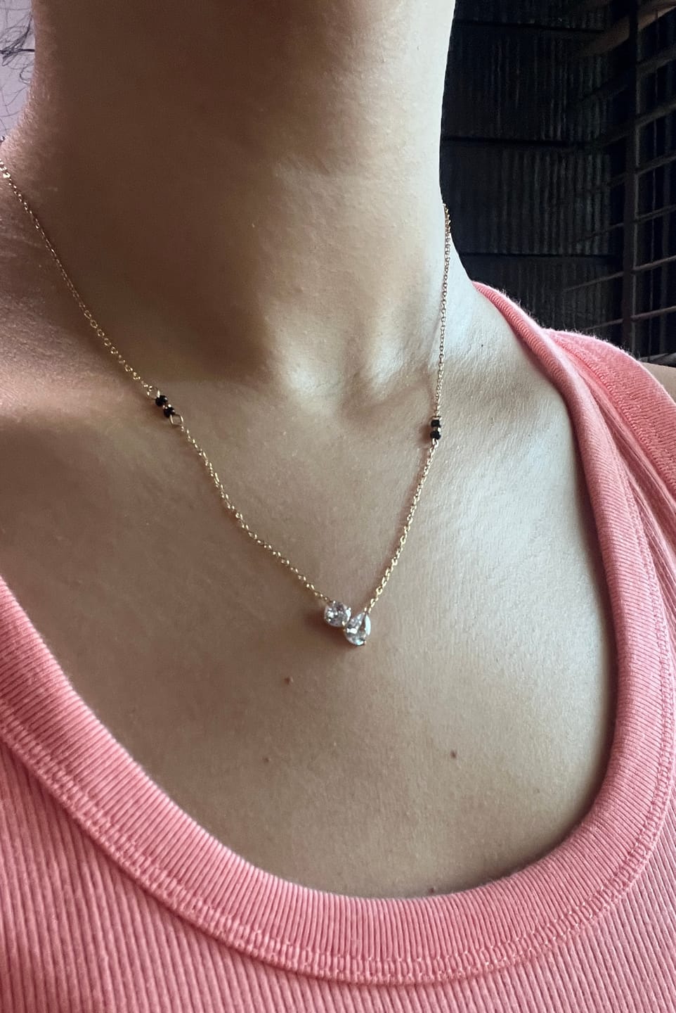 Customer photo review of Dainty Mangalsutra