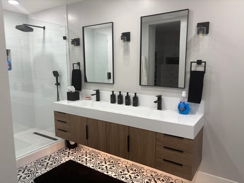 Customer photo review of Breton Floating Vanity - 2nd Generation (24"-84")