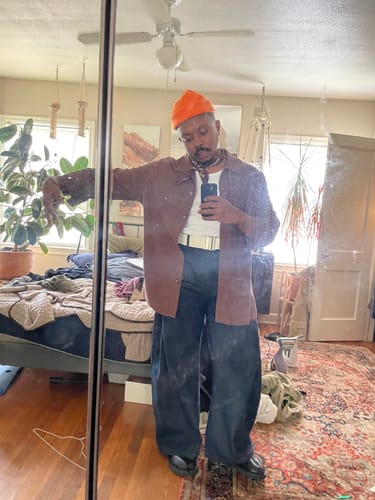 Customer photo review of Vintage Scimitar Jeans