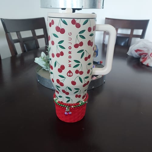 Customer photo review of WAFFLE Red Tumbler Boot -fits 20-40oz NEW!