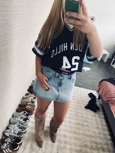 Customer photo review of L.A. FOOTBALL JERSEY NAVY