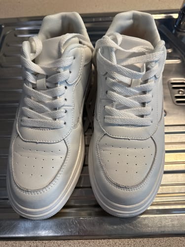 Customer photo review of ELEVATESHOES WHITE CLASSY