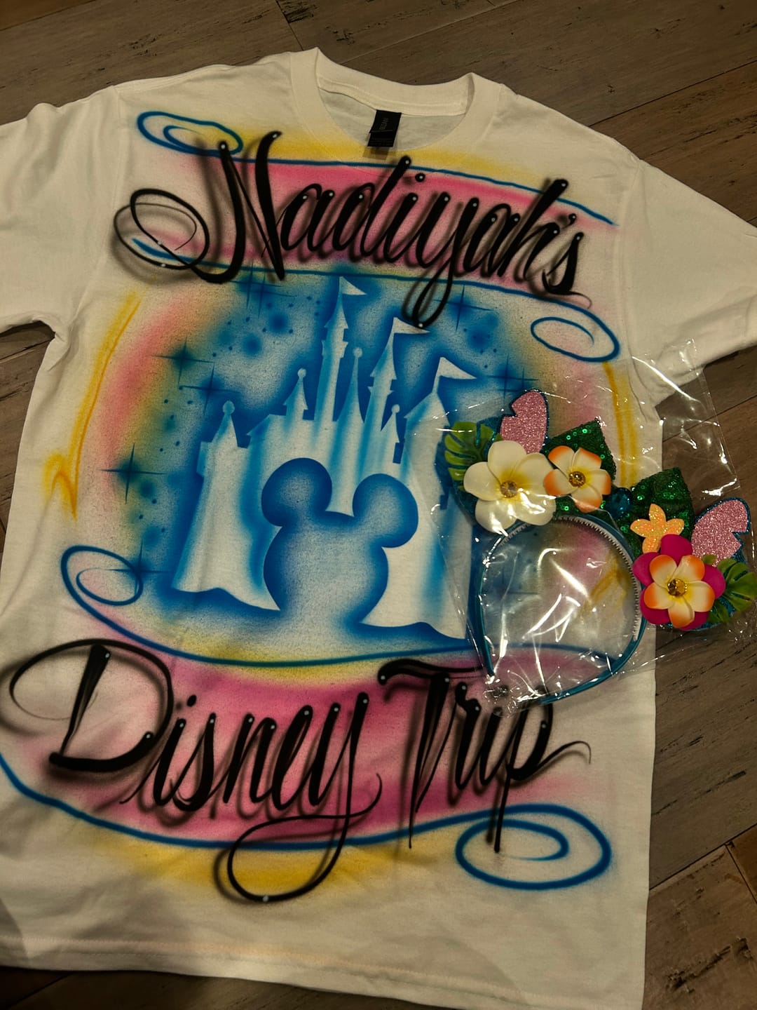 Customer photo review of Stitch Hawaii Mickey Ears