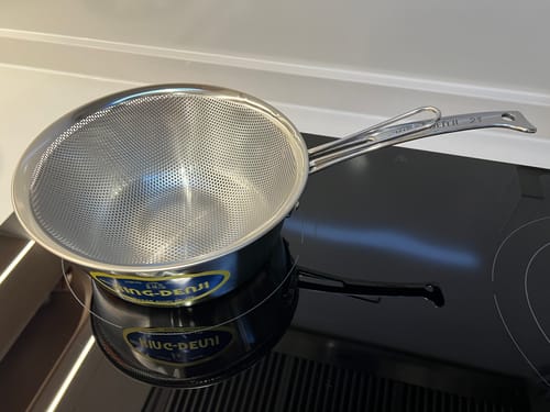 顧客對日本柳宗理 不鏽鋼有柄瀝水盆 Stainless Steel Perforated Strainer with Handle的照片評價