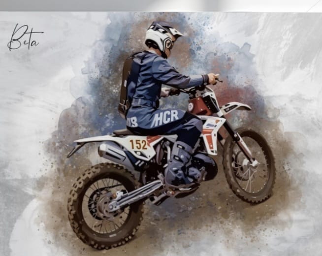 Customer photo review of Dein Motorroad als Aquarell Poster | Geschenk für Motorradfahrer