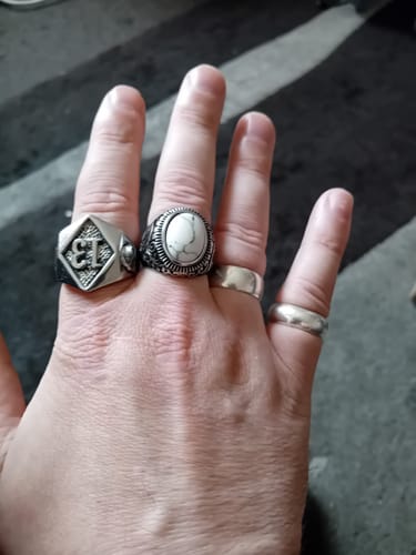 Customer photo review of White Stone Ring
