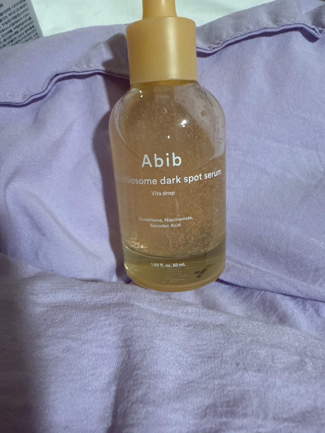 Customer photo review of Glutathiosome dark spot serum Vita drop