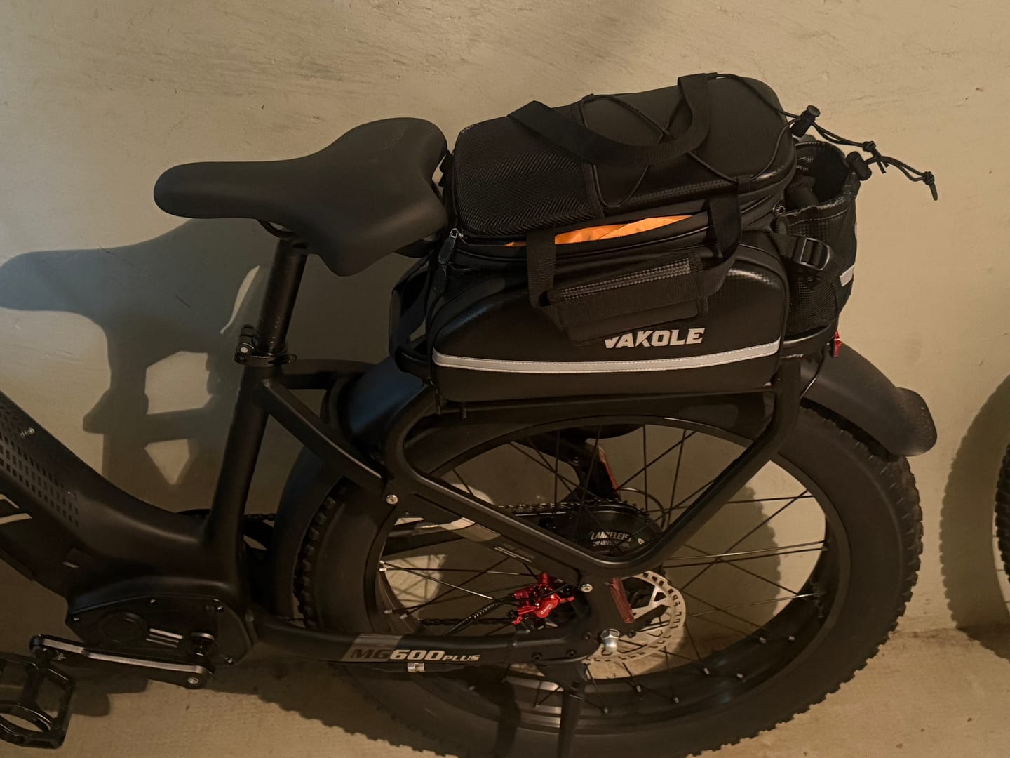 Customer photo review of Vakole Waterproof Bike Rack Bag With Large Capacity(17-35L)