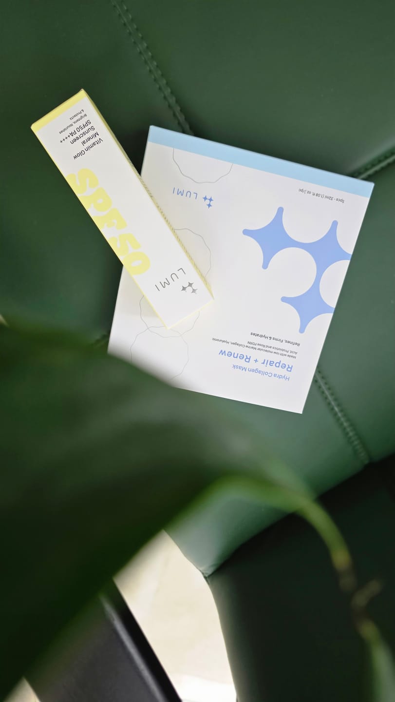 Customer photo review of Vitamin Glow Mineral Sunscreen