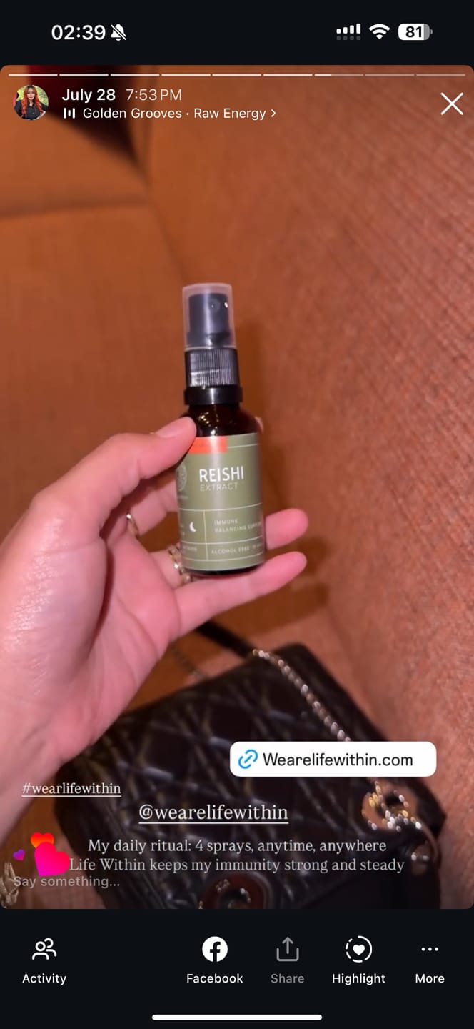 Customer photo review of Reishi Extract (30 ml)