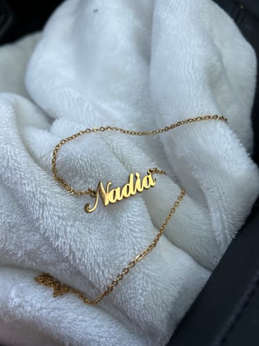Customer photo review of Personalized Name Necklace