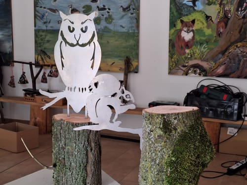 Customer photo review of Gartenstecker Eule