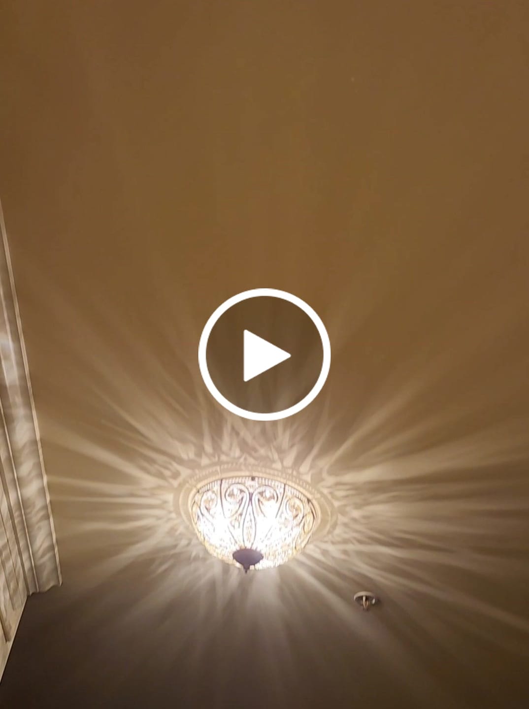 Customer video review of Luxe Moroccan Antique Bronze Crystal Ceiling Light