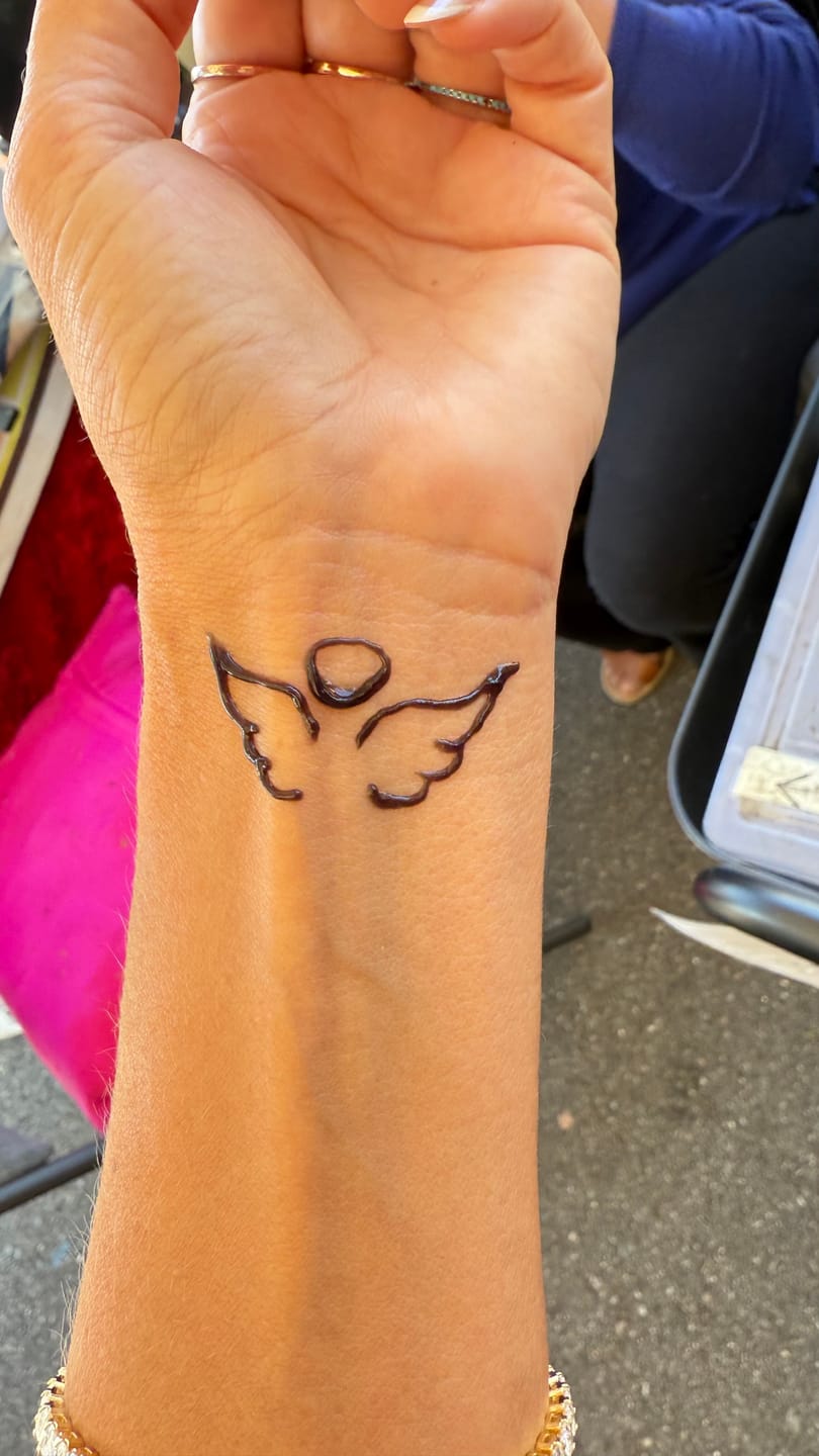Customer photo review of 8 Ounce Bottle of Fresh Jagua tattoo Gel