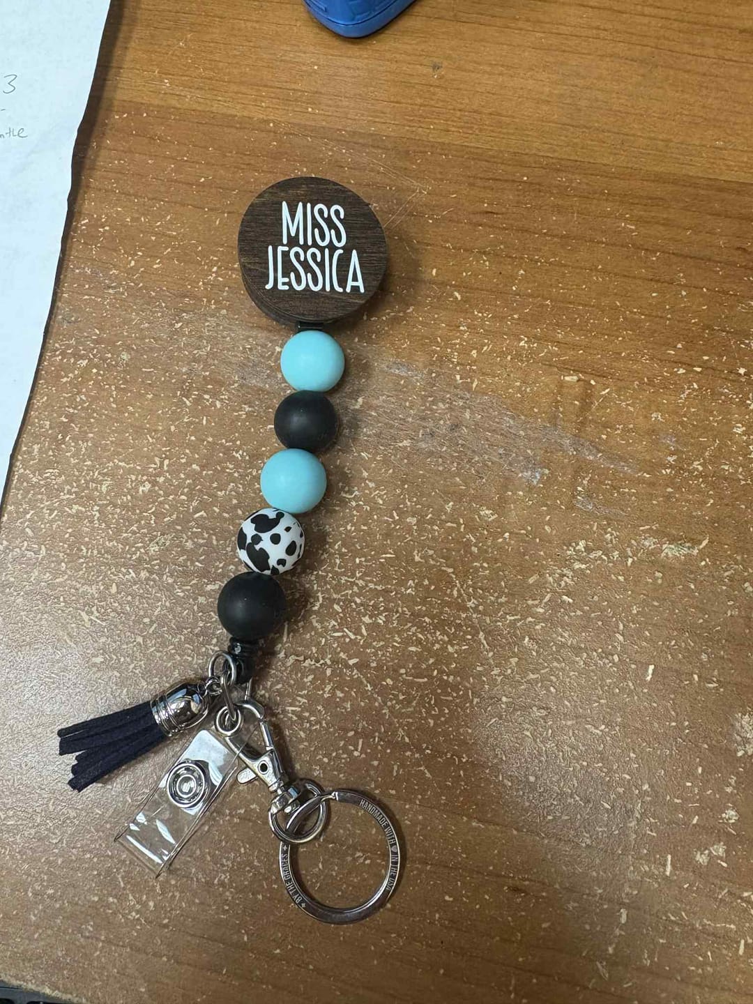 Customer photo review of Design Your Own Beaded Badge Reel