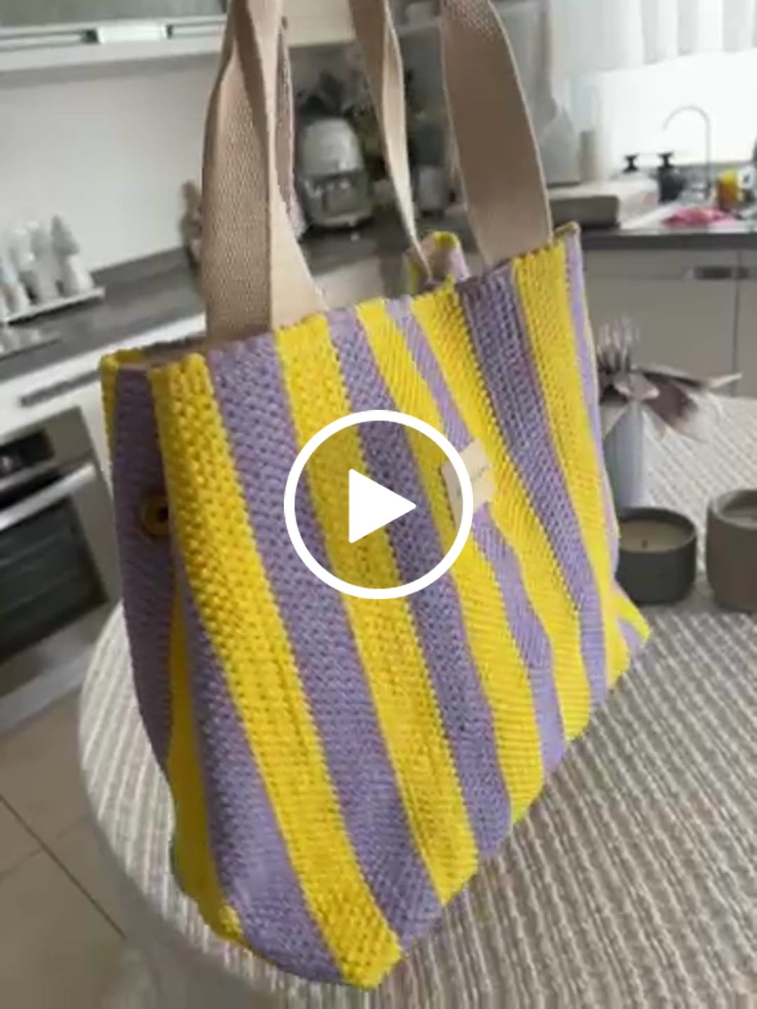 Customer video review of Trinity Tote Bag - Lila Sarı