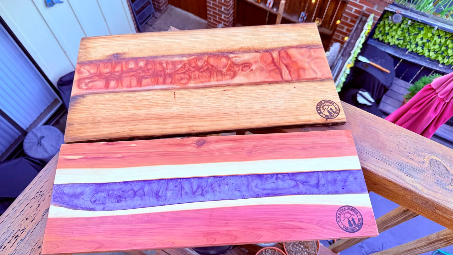 Customer photo review of 24x12x1.5" Silicone Mold For Epoxy Resin - Charcuterie Board Form