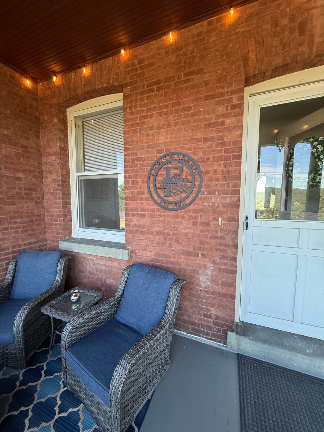 Customer photo review of Custom Metal Family Established Monogram Wall Art - 20+ Color Options