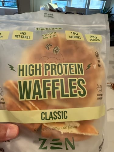 Customer photo review of Zen Protein Waffles - Classic