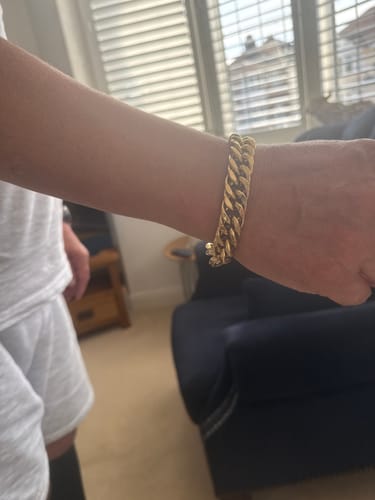 Customer photo review of 15mm Miami Curb Cuban Bracelet
