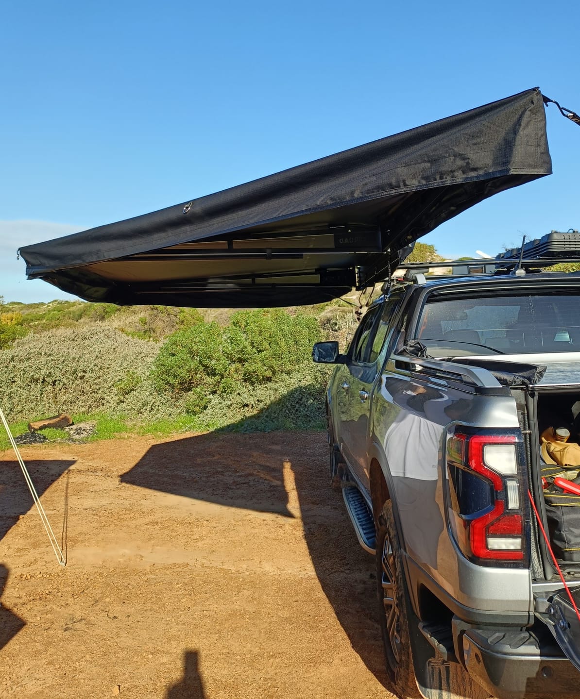 Customer photo review of OPENROAD 180 Free Standing Awning