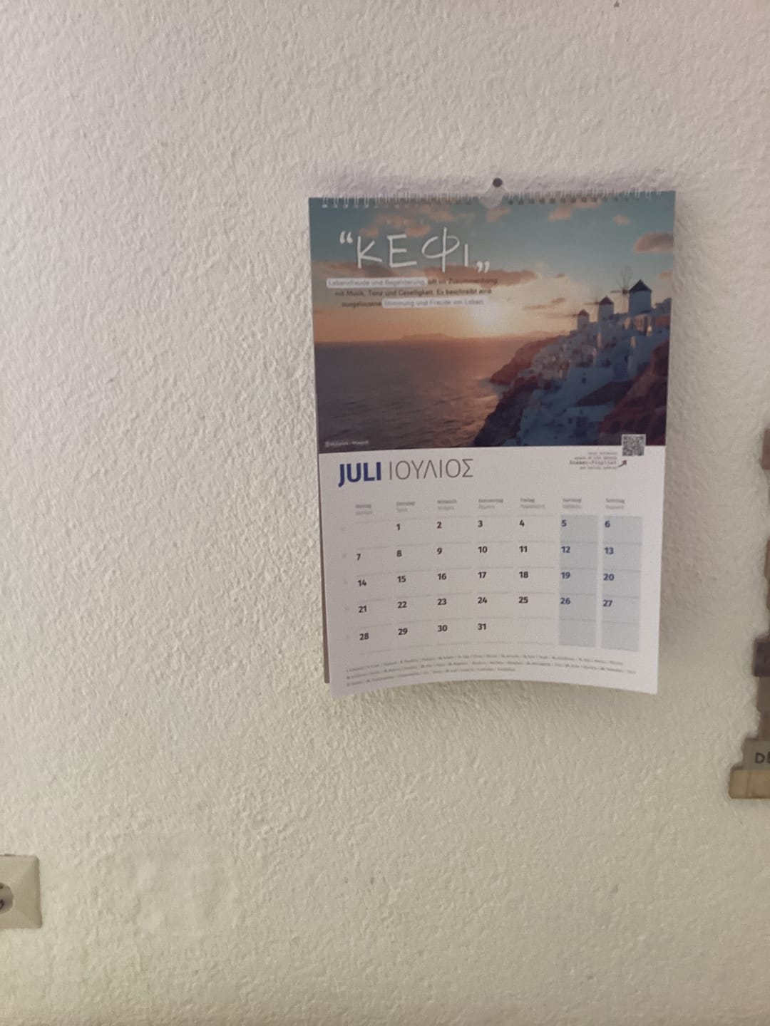 Customer photo review of DU BIST GRIECHE Kalender 2025